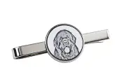 Newfoundland tie clip with a dog Art-Dog