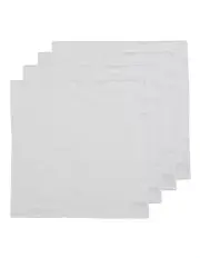 [Ladelle] Overlock Edge Napkin 4 Pack in White