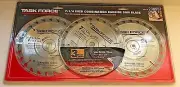 Task Force Tools 7-1/4" Combination Carbide Tip Saw Blade Set 3 Blades NEW