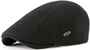 [BUDUBIBI] Newsboy Cap for Men and Women, Winter Adjustable Ivy Gatsby Flat Hat Irish Cabbie Hunting Driving Knitted Cap