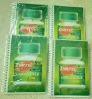 Zyrtec Allergy Liquid Gels 10mg Tab Promotional Advertising Spiral Notebook 2008