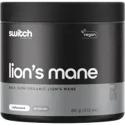 Switch Nutrition 100% Pure Organic Lion's Mane Unflavoured 60g