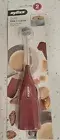 Zyliss Electric Hand Held Milk Frother with Stand - Red