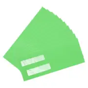25 Pcs Double Window Envelopes (Green, 4 1/8 Inch x 9 1/2 Inch )