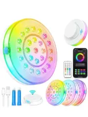 Luz de piscina, luces flotantes magnéticas inteligentes recargables Con Control