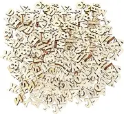 Hsrag 400 Pcs Mini Wooden Letters for Crafts, Signs DIY Arts Crafts Decoration Displays, Craft Letters A-Z for Early Educational Learning Signs and Arts