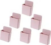 6 Mount Phone Holders Magnetic Phone Holder Abs Material Suction Grip Adhesive Remote Controller Stands Compact for Space Saving