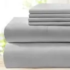 BYSURE Hotel Luxury Bed Sheets Set 6 Piece(King, Light Gray) - Super Soft 1800