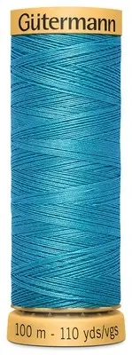 Gutermann Natural Cotton Thread 110yd-Blue Bead 103C-7532
