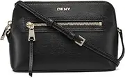 [DKNY] Women's Bryant AVE TZ Demi Crossbody Handbag, BLK/Gold, Blk/Gold