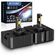 2x D5S LED Headlight Bulbs 80W for Chevrolet Silverado 1500 2500 3500 2017-2020 (for: Chevrolet)