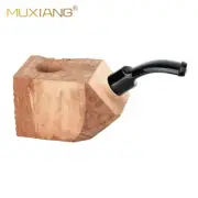 MUXIANG Briar Pipe Block Pre Drilled Semi-Finish Tobacco Pipe Beginner DIY Kit