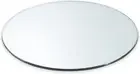 24" Inch round 1/4" Thick Clear Glass Table Top with Flat Polished Edge and Temp