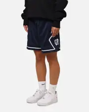 [CARRE] Carre Fold Mesh Basketball Shorts Navy/white - Size L L Navy/White
