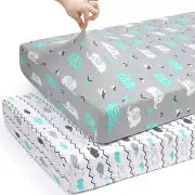 Mini Crib Sheets Stretchy Portable Fit Playard Sheet Set Playard Mattress Cover