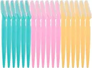 18 Pcs Eyebrow Razors Shaper, Safety Facial Hair Remover Face Shaver Trimmer, Exfoliating Dermaplaning Tool for Women and Men