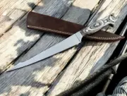 Premium Handmade Fillet Knife with Exotic Pakka Wood Handle
