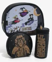 NWT Disney Hocus Pocus 3pc Sanderson GITD Pen Pencil Makeup ANYTHING Bag Set