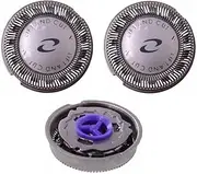 3Pcs HQ55 Replacement Shaver Heads for Philips Norelco HQ3 HQ4 HQ55 HQ56 HQ6 Electric Shavers Razor Blade Compatible with HQ300 HQ5625 HQ916 HS190 HQ6859 HQ6990