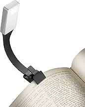 Simpeak 360° Flexible Book Light Rechargeable for Reading in Bed, Clip on Warm LED Reading Light USB Rechargeable, 50 Lumens 3 Brightness Level Reading Lamp