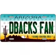 Diamondbacks Fan Arizona Metal Sign