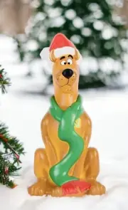 24" Scooby Doo Christmas Blow Mold Yard Lawn Decor Lighted Christmas Holiday New