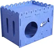 WOONEKY Detachable Cat House and Scratching Board Breathable and Wear Resistant Cat Nest for Indoor and Outdoor Use Comfortable Space