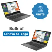 Bulk of 2x Lenovo X1 Yoga Gen 5. 2-in-1 Laptop i7-10610U 4.90GHz 1TB 16GB RAM 4G LTE - Refurbished (Grade A)