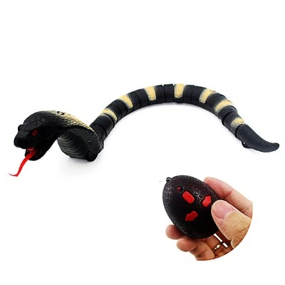RC Snake IR Remote Control Cobra Electric Fake Realistic Animal Crawling Vehi...