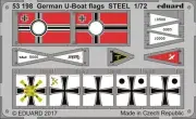 Eduard 53198 1/72 German U-Boat Flags Steel (Painted)