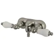 Kingston Brass CC45T Vintage Wall Mounted Clawfoot Tub Filler - Nickel