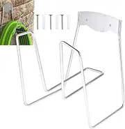 Wall Mounted Garden Hose Holder Wall Mounted Garden Hose Holder Heavy Duty Stainless Steel Water Hose Holder Wall Mounted Storage Bracket with Screws for Outdoor, Expandable Hoses