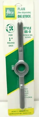VTG Hanson ACE Plain Non-Adjustable Die Stock for 1" Round Dies DS-9 #312009 NOS