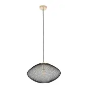GOLPE Pendant Lamp Light Interior ES 60W Black Large Stainless Steel OD600mm