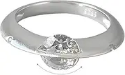 [AUGRFXVBY] Planet Spinning Ring-S925 Sterling Silver, Shining Cubic Zirconia Fidget Ring for Women, Anxiety Relief Spinner Jewelry