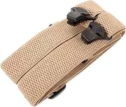 [OATIPHO] Men's Universal Suspenders 3.8cm Corn Pattern Elastic Suspender Clips Easy to Wear Match Outfit