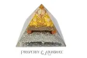 Crystal Wonderland Prosperity and Abundance Citrine Orgonite Clear Quartz Merkabha Pyramid