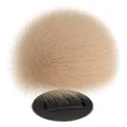Nuckees Pom Pom Smart Phone/Tablet Finger Button Grip/Stand Holder Beige