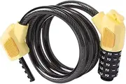 STARTIST Bike Cable Lock Password at Will Equipment Practical Versatile Convenient Portable Combination Lock for Biking Mountain Bike, Yellow