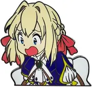 [Amasukami] Anime Characters Chibi Violet Badge B