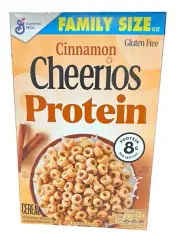 General Mills Cheerios Protein Cinnamon Sweetened Oat & Pea Protein Cereal 15 oz