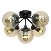 Moet LED 5Lights Flush Ceiling Black Champagne Glass | Replica Modo Jason Miller