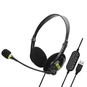 USB Headset Noise Cancelling Computer Headphone With Microphone For PC Laptop
