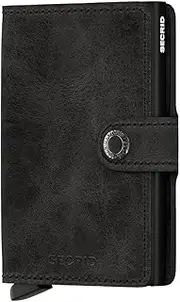 [Secrid] Vintage Leather Mini Wallet, Black