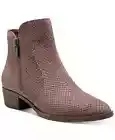 Lucky Brand TAYTI Antler Casual Pointed Toe Western Snake Ankle Boot Booties