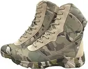 [Wcxixo] Lightweight Military Tactical Boots,Waterproof Hiking Boots, Durable Combat Boots,for Hiking Work Boots,for Men and Women