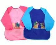 Teen Girl Boy Children Plain simple Bib school Apron Art Paint Smock Shirt 7-13y