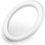 CHIHIOL Magnetic Base Compatible with PopSocket Phone Grips Holder for iPhone MagSafe Cases Base Plate, Socket Grip Base for Pop Socket, Easy Removable for Magsafe Wireless Charging, Clear White