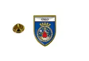 akachafactory pine pine pine badge pine pin-apos;s souvenir city flag country coat of arms ecusson oslo norvege
