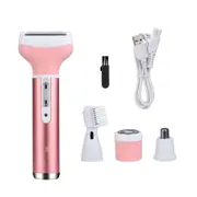 Professional Rechargeable Female Shaver Eyebrow Body Nose Ear Beard Hair Trimmer Set Lady Facial Hair Remover Razor Machine
